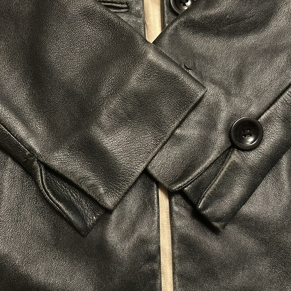 “As Is” Bebe softest leather blazer - Picture 8 of 17